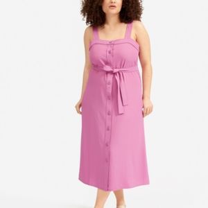 Everlane Japanese Go Weave Apron Front Dress